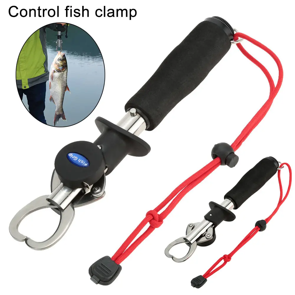 Newly Fish Clamp Control Stainless Steel Fishing Lip Grip Holder Grabber Pliers with Weight Scale Tool
Newly Fish Clamp Control Stainless Steel Fishing Lip Grip Holder Grabber Pliers with Weight Scale Tool