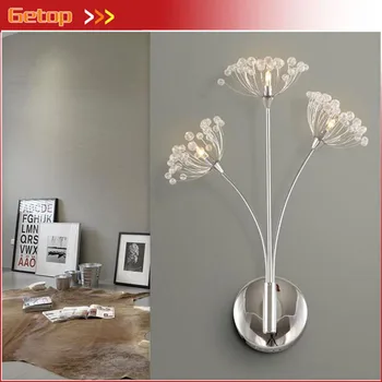 Modern Creative Dandelion Crystal LED Wall Lamp for Living Room Bedside Lamp Bedroom Stairs European Warm Wedding Lighting
Modern Creative Dandelion Crystal LED Wall Lamp for Living Room Bedside Lamp Bedroom Stairs European Warm Wedding Lighting