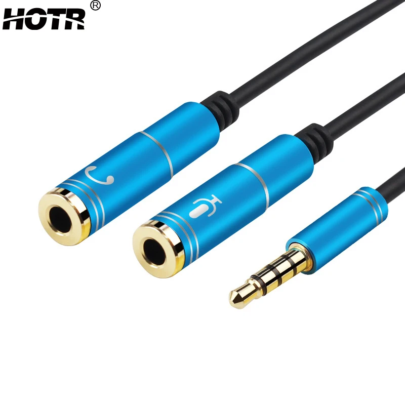 HOTR 3.5mm Audio AUX Cable Line to 1 Earphone & 1 Microphone Male to Female Adapter Extension Cord Y Splitter to Headphone PC
HOTR 3.5mm Audio AUX Cable Line to 1 Earphone & 1 Microphone Male to Female Adapter Extension Cord Y Splitter to Headphone PC