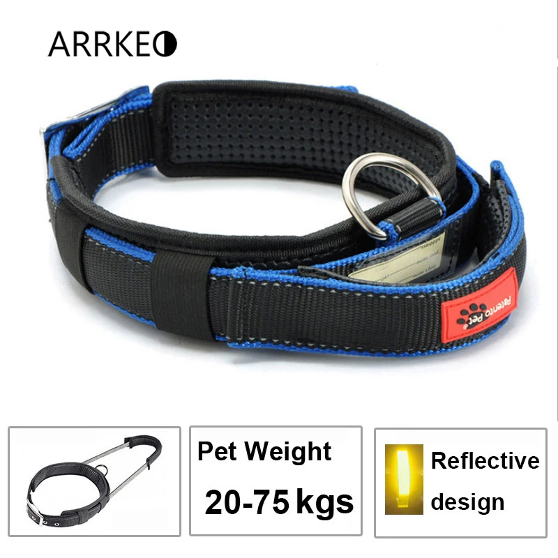 Glowing Dog Collar Integrated Short Leash Padded Pet Reflective Training Collar Quick Control for Rescue Police Force Dog
Glowing Dog Collar Integrated Short Leash Padded Pet Reflective Training Collar Quick Control for Rescue Police Force Dog