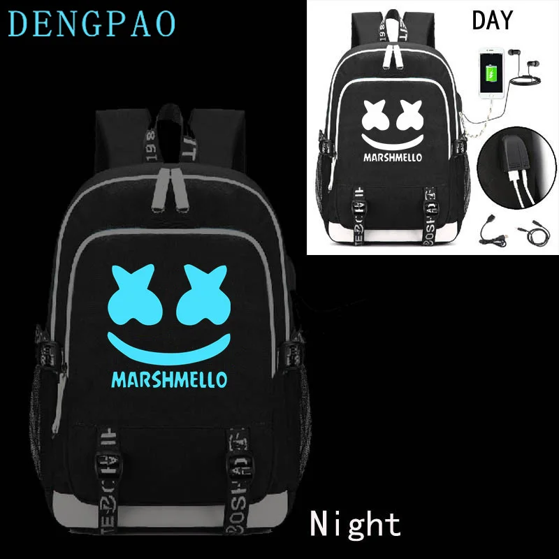 DENGPAO Marshmello Luminous school bag 2019 American mystery DJ usb laptop backpack for girls boys teenagers children's bookbag
DENGPAO Marshmello Luminous school bag 2019 American mystery DJ usb laptop backpack for girls boys teenagers children's bookbag