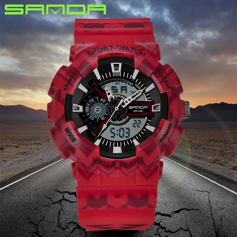 Red Color Sport Watch Men Army Military Outdoor Luminous Pioneer Display Digital Watch Waterproof Speed Pioneer Watch Relogios
Red Color Sport Watch Men Army Military Outdoor Luminous Pioneer Display Digital Watch Waterproof Speed Pioneer Watch Relogios