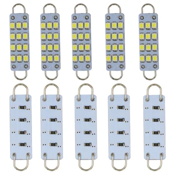 YSY 10pcs 211-2 211 212 212-2 561 562 Led Festoon Light 44mm 12SMD 1210 Rigid Loop LED Interior Car Dome Cargo light White 12V
YSY 10pcs 211-2 211 212 212-2 561 562 Led Festoon Light 44mm 12SMD 1210 Rigid Loop LED Interior Car Dome Cargo light White 12V