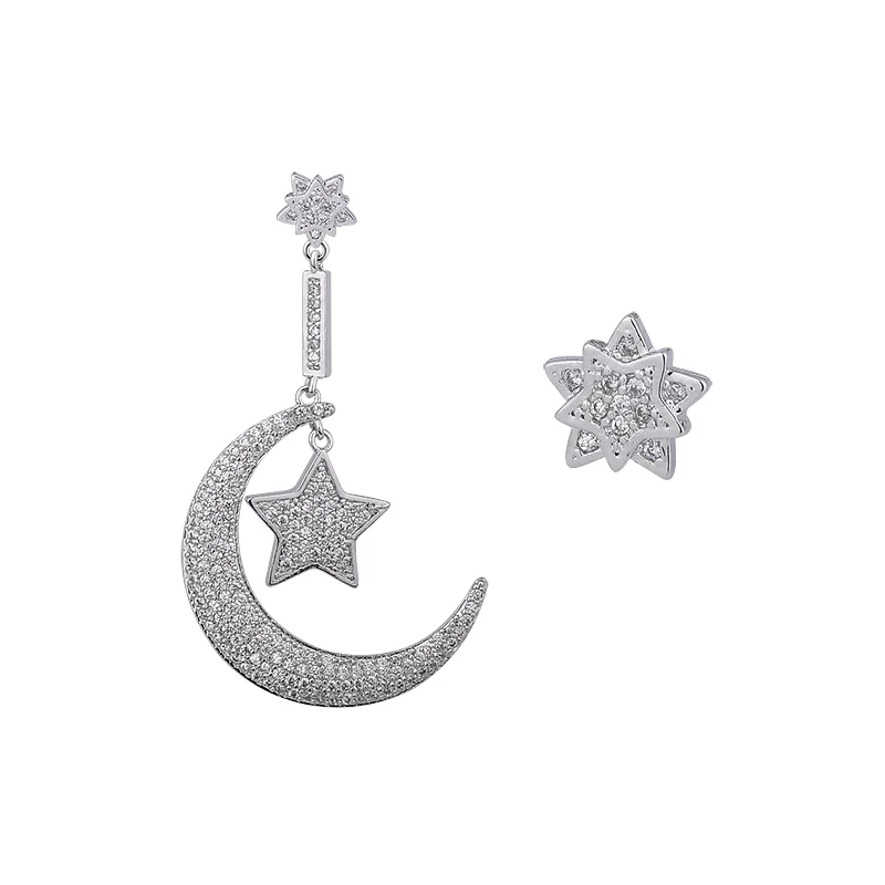 Hot Luxury Vintage Korea Style Asymmetry Long Earrings CZ Ear Cuff Moon and Star Pendant For Women Jewelry GLE5708Y
Hot Luxury Vintage Korea Style Asymmetry Long Earrings CZ Ear Cuff Moon and Star Pendant For Women Jewelry GLE5708Y