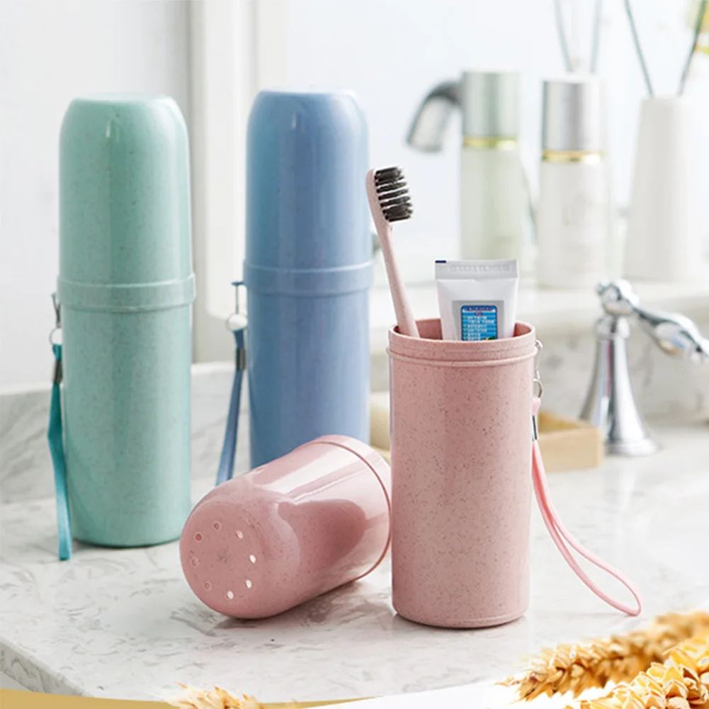Dual Use Tooth Mug Wheat Straw Portable Toothbrush Toothpaste Holder Double Cups Container for Travel
Dual Use Tooth Mug Wheat Straw Portable Toothbrush Toothpaste Holder Double Cups Container for Travel