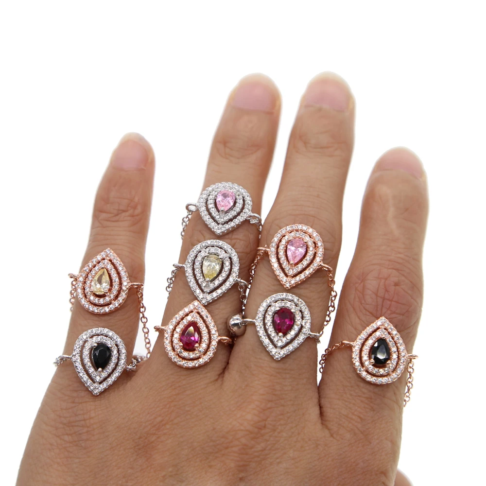 2018 colorful various color european usa franch hot selling delicate tear drop CZ adjust chain charm ring lovely fashion design
2018 colorful various color european usa franch hot selling delicate tear drop CZ adjust chain charm ring lovely fashion design