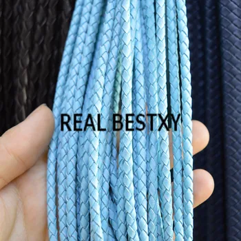 REAL BESTXY 5m/lot 4mm genuine cowhide leather cords blue leather cords bracelets DIY material jewelry findings real leather
REAL BESTXY 5m/lot 4mm genuine cowhide leather cords blue leather cords bracelets DIY material jewelry findings real leather