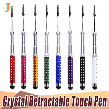 300pcs/lot Crystal Retractable Belt Drill Stylus Flexible Capacitive Touch Pen for Iphone Ipad Air Samsung Galaxy Tab Wholesale
300pcs/lot Crystal Retractable Belt Drill Stylus Flexible Capacitive Touch Pen for Iphone Ipad Air Samsung Galaxy Tab Wholesale