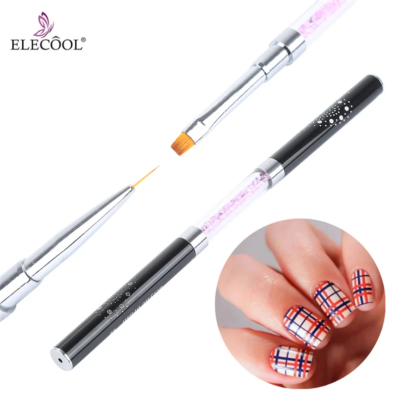 ELECOOL Dual-head Painting Drawing Liner Pen Nail Art Brush Pen UV Gel Polish Nail Brush Flower Brush Manicure Nail Art Tool
ELECOOL Dual-head Painting Drawing Liner Pen Nail Art Brush Pen UV Gel Polish Nail Brush Flower Brush Manicure Nail Art Tool