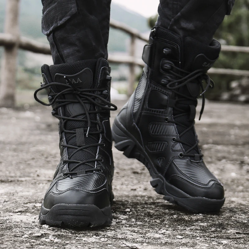 Military Boots Men Desert Combat Boots Men 2019 Winter Fashion Leather Special Force Tactical Men Shoes Ankle Boots HX-011
Military Boots Men Desert Combat Boots Men 2019 Winter Fashion Leather Special Force Tactical Men Shoes Ankle Boots HX-011