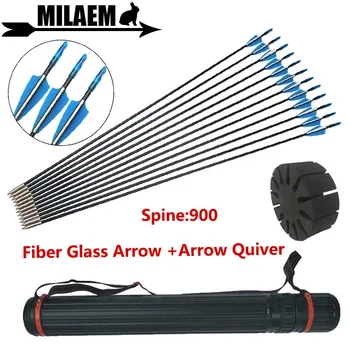 12pcs Spine 900 Archery Fiberglass Arrows With Arrow Quiver Fixed Arrowhead Glass Fiber Arrows Outdoor Shooting Accessories
12pcs Spine 900 Archery Fiberglass Arrows With Arrow Quiver Fixed Arrowhead Glass Fiber Arrows Outdoor Shooting Accessories