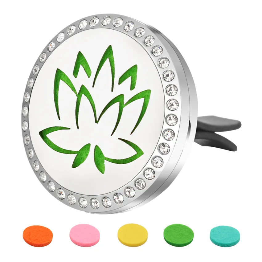 Lotus flower Car Diffuser Locket parfum Essential Oil 316L Stainless Steel Perfume locket Vent Clip Magnetic with 10p Pads
Lotus flower Car Diffuser Locket parfum Essential Oil 316L Stainless Steel Perfume locket Vent Clip Magnetic with 10p Pads