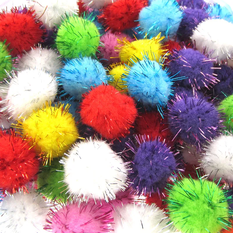 50pcs Big Glitter Pompom fluffy craft DIY pom poms balls christmas ball kids toys dolls accessories scrapbookiing 30mm
50pcs Big Glitter Pompom fluffy craft DIY pom poms balls christmas ball kids toys dolls accessories scrapbookiing 30mm