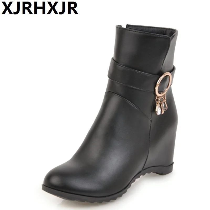 XJRHXJR 6cm Height Increaing Short Boots Winter Warm Shoes Woman Fashion Round Toe Zip Ankle Boots Ladies Casual Short Boots
XJRHXJR 6cm Height Increaing Short Boots Winter Warm Shoes Woman Fashion Round Toe Zip Ankle Boots Ladies Casual Short Boots
