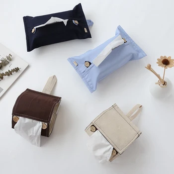 Solid Color Tissue Box Cotton Linen Towel Papers Storage Bag Organizer Hanging Car Toilet Paper Napkins Tissue Cover Table Decor 
Solid Color Tissue Box Cotton Linen Towel Papers Storage Bag Organizer Hanging Car Toilet Paper Napkins Tissue Cover Table Decor