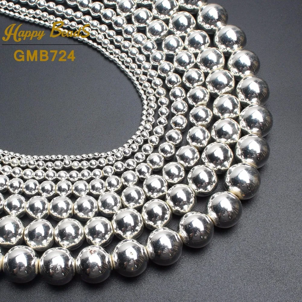 Natural Stone Beads Silver Hematite Beads For Jewelry Making Diy Charms Bracelet Necklace Accessories 15inch 2/3/4/6/8/10/12mm
Natural Stone Beads Silver Hematite Beads For Jewelry Making Diy Charms Bracelet Necklace Accessories 15inch 2/3/4/6/8/10/12mm