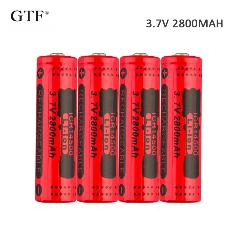 4pcs 3.7V 2800mah 14500 Battery Li-ion Rechargeable Battery for Flashlight rechargeable Battery Portable LED powerbank celular
4pcs 3.7V 2800mah 14500 Battery Li-ion Rechargeable Battery for Flashlight rechargeable Battery Portable LED powerbank celular