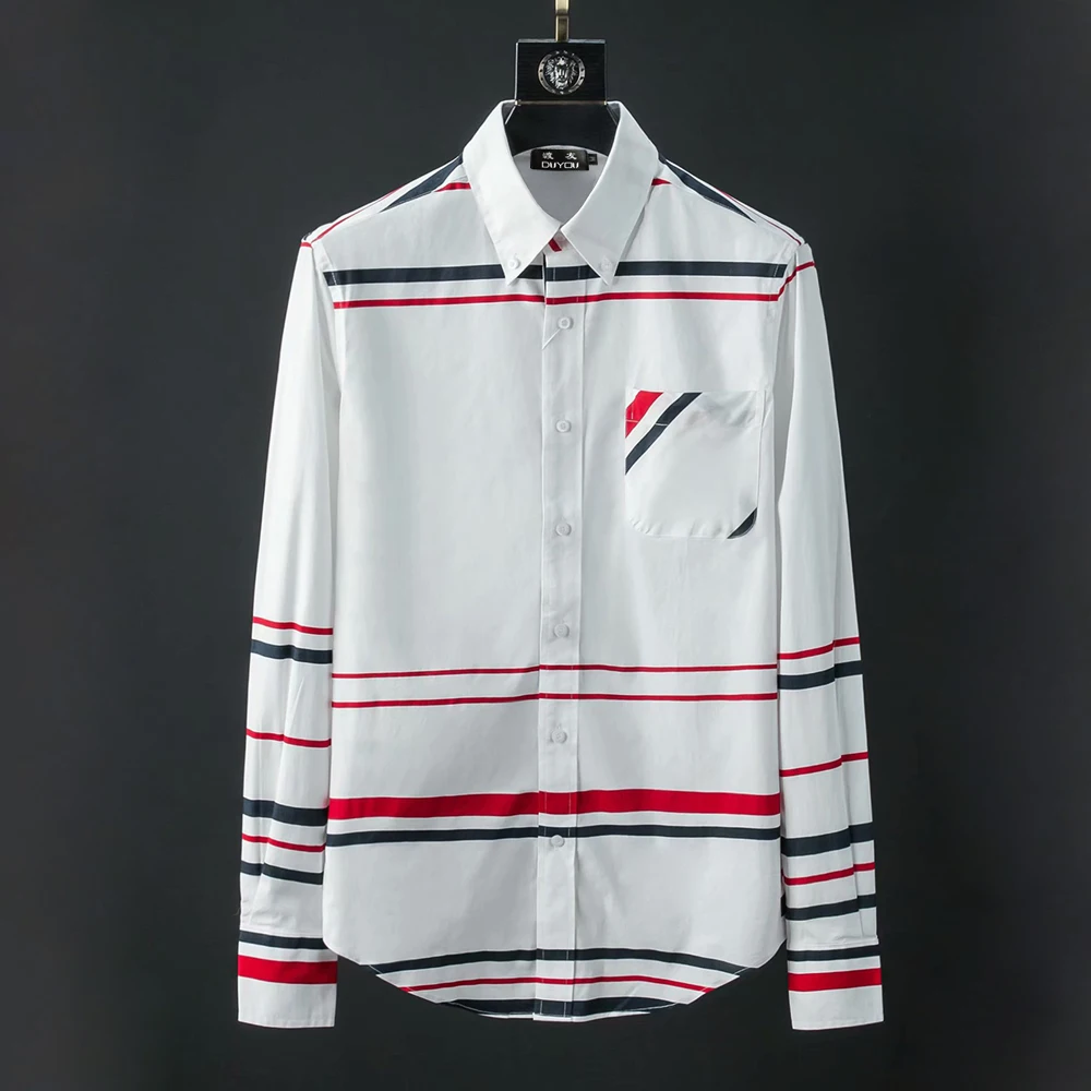 DUYOU Brand Men 100% Cotton Shirt Men Long Sleeve Shirt Mens Slim Fit Dress Shirt Male Lrregular Stripes Casual Shirts DY2200
DUYOU Brand Men 100% Cotton Shirt Men Long Sleeve Shirt Mens Slim Fit Dress Shirt Male Lrregular Stripes Casual Shirts DY2200