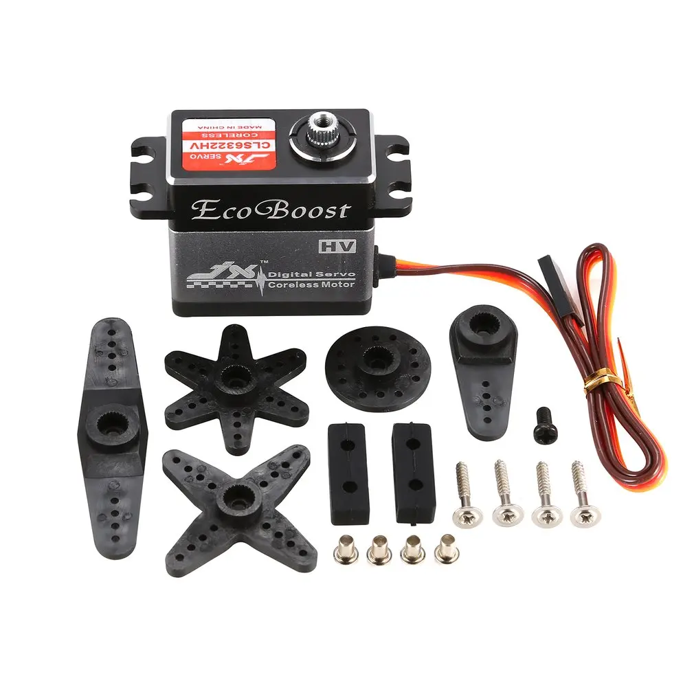 JX CLS6322HV 6.0-7.4V 21KG Metal Gear 0.09 Sec Large Torque Digital Servo For RC Car Robot Airplane Aircraft Accessories
JX CLS6322HV 6.0-7.4V 21KG Metal Gear 0.09 Sec Large Torque Digital Servo For RC Car Robot Airplane Aircraft Accessories