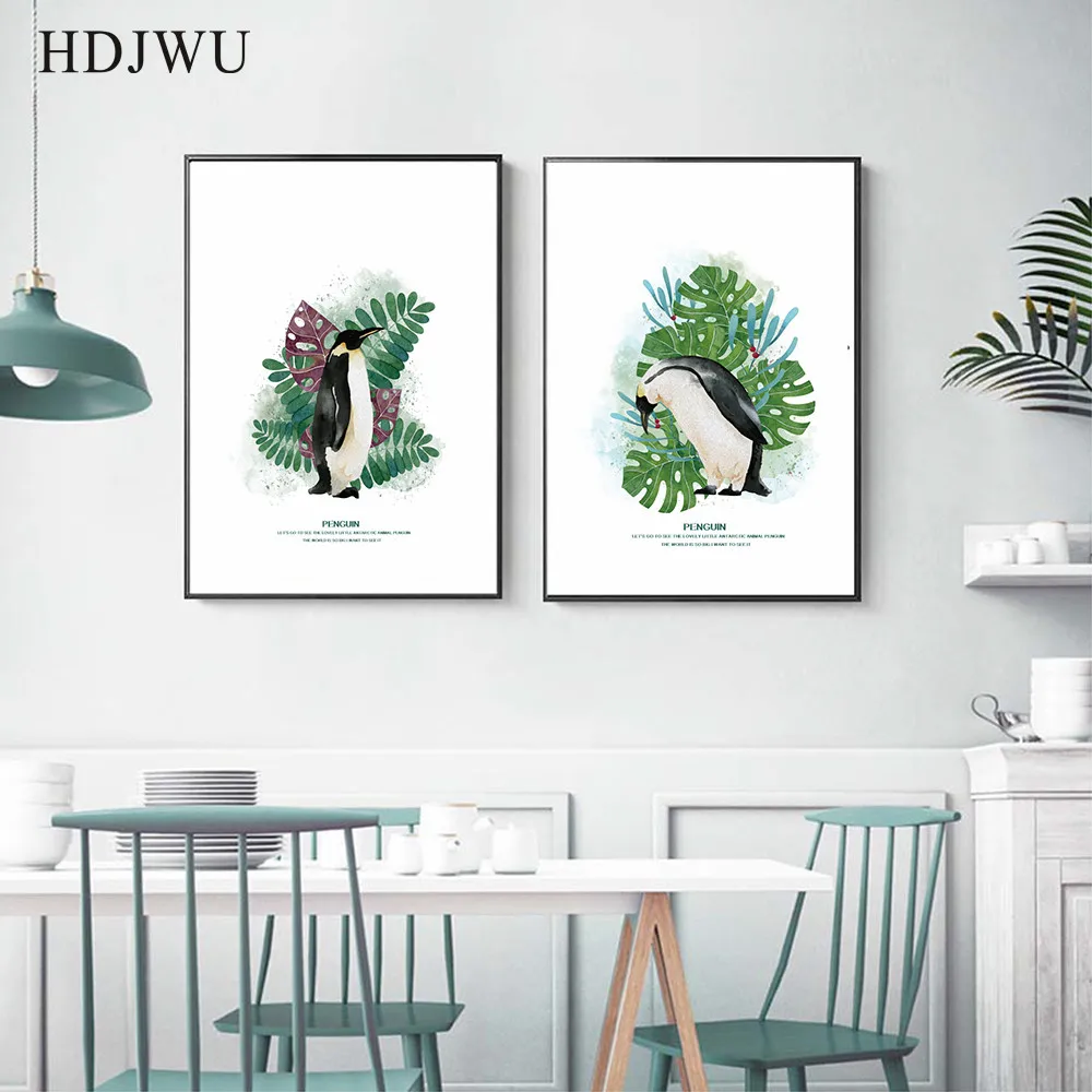 Nordic Canvas Painting Wall Picture Light Colour penguin Plant Printing Posters Wall Pictures for Living Room DJ54
Nordic Canvas Painting Wall Picture Light Colour penguin Plant Printing Posters Wall Pictures for Living Room DJ54
