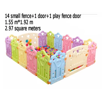 

14 pcs Indoor Baby Playpens Outdoor Games Fencing Children Play Fence Kids Activity Environmental Protection EP Safety Play Yard