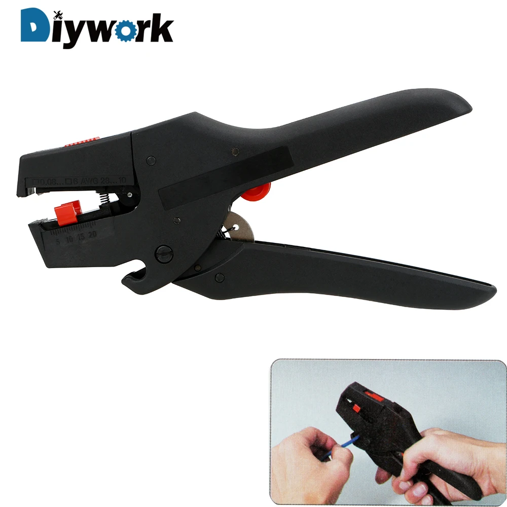 DIYWORK Self-Adjusting Insulation Wire Stripper Suitable For 0.08-6mm2 Wire FS-D3 Wire Cutter Pliers Hand Tool
DIYWORK Self-Adjusting Insulation Wire Stripper Suitable For 0.08-6mm2 Wire FS-D3 Wire Cutter Pliers Hand Tool