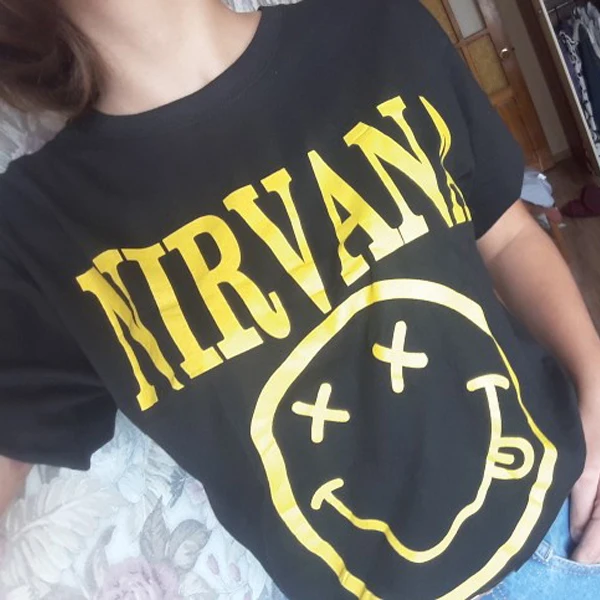 Nirvana T Shirt Men Women Summer Quality CottonTops Tees Nirvana Print T-shirt Men Loose O Neck Short Sleeve Fashion Tshirts
Nirvana T Shirt Men Women Summer Quality CottonTops Tees Nirvana Print T-shirt Men Loose O Neck Short Sleeve Fashion Tshirts