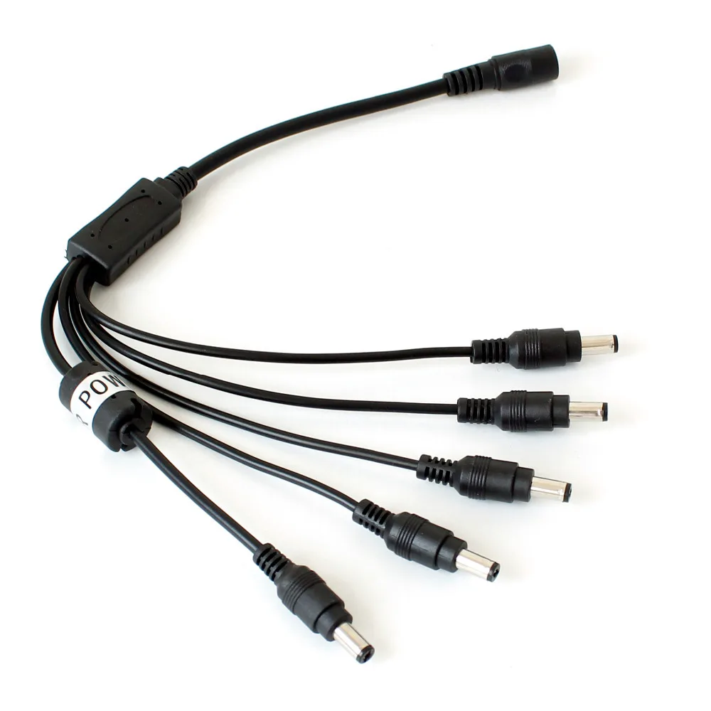 DEFEWAY Surveillance DC Power Supply 12V 1 Femail to 5Male Splitter Plug Cable for CCTV Camera
DEFEWAY Surveillance DC Power Supply 12V 1 Femail to 5Male Splitter Plug Cable for CCTV Camera