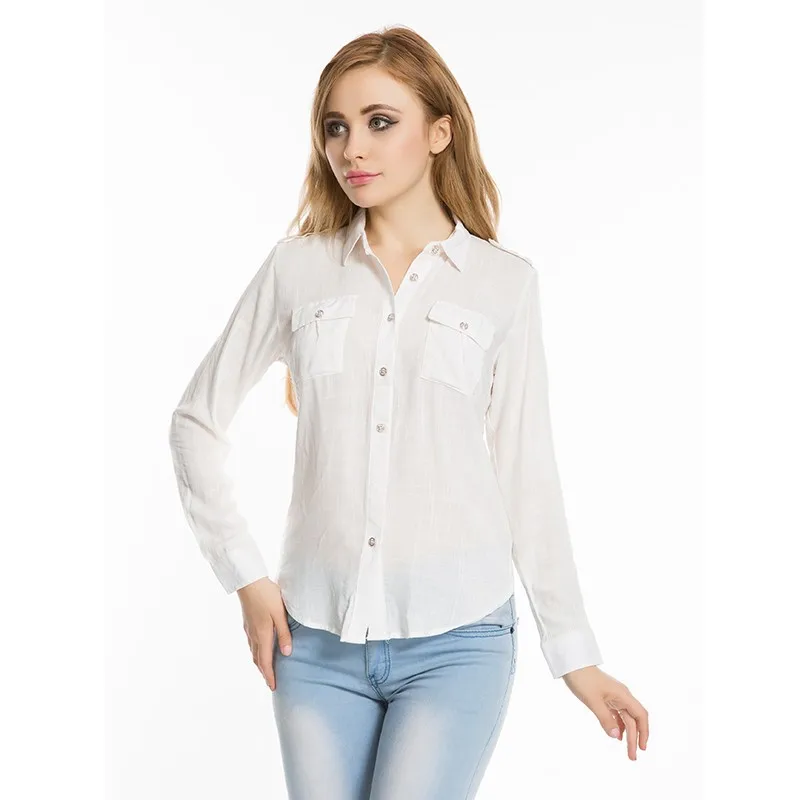 Brand Summer Women Tops And Blouses 2016 New Short Sleeve Shirt Turn-down Collar Casual Solid Blouse Camiseta Mujer Four Colors
Brand Summer Women Tops And Blouses 2016 New Short Sleeve Shirt Turn-down Collar Casual Solid Blouse Camiseta Mujer Four Colors