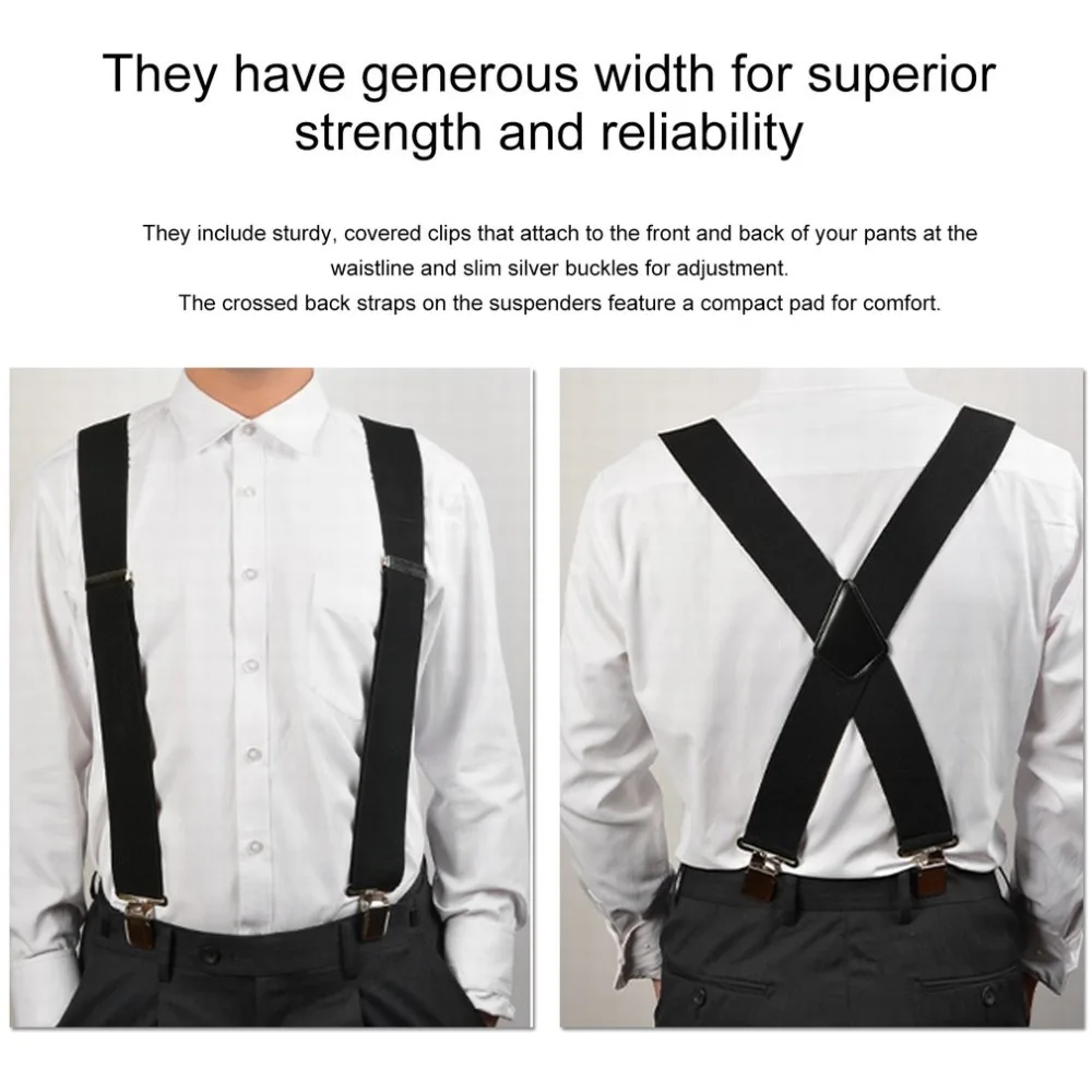 130mm Y-Shape Adjustable Durable Braces Mens Clip-on Suspenders Solid Elastic Belts Straps Braces 2018 Fashion
130mm Y-Shape Adjustable Durable Braces Mens Clip-on Suspenders Solid Elastic Belts Straps Braces 2018 Fashion