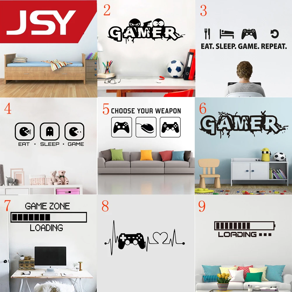 Black Game Sticker Gamer Decal Gaming Posters Gamer Vinyl Wall Decals Decor Mural Game Stickers For Home Bedroom Living Room
Black Game Sticker Gamer Decal Gaming Posters Gamer Vinyl Wall Decals Decor Mural Game Stickers For Home Bedroom Living Room