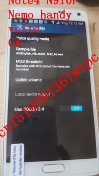 Free shipping dhl +Note4 N910G nemo handy & NMR , support VOLTE & 2CA ,polqa and qesq MOS .. ect test
Free shipping dhl +Note4 N910G nemo handy & NMR , support VOLTE & 2CA ,polqa and qesq MOS .. ect test