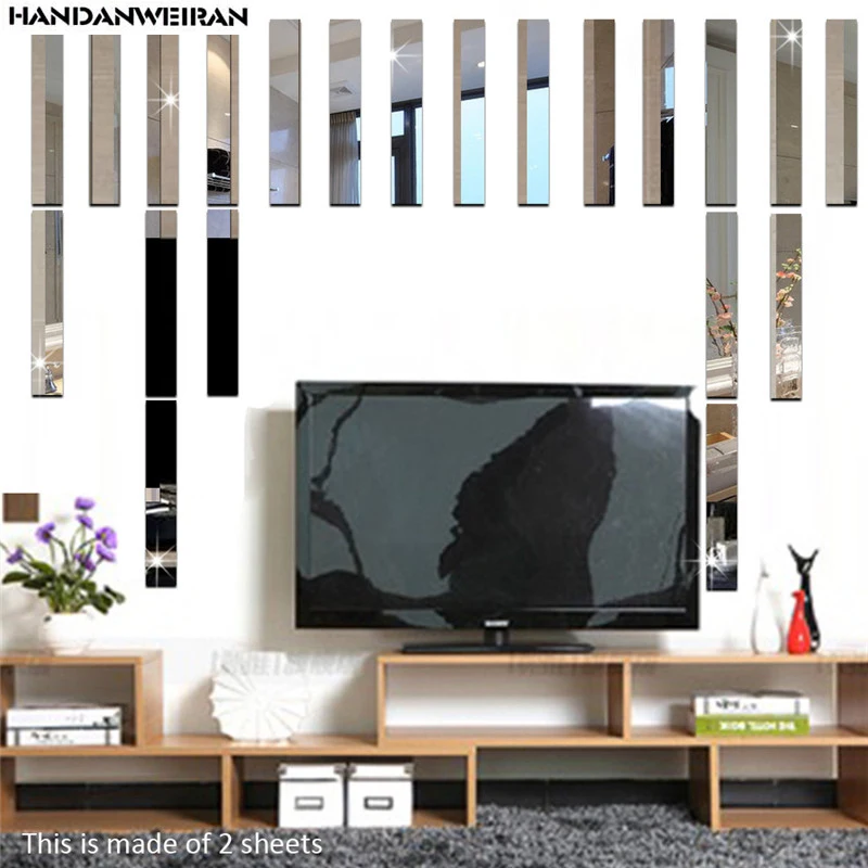 10pcs Rectangle Skirting line Mirror sticker 3D Wall stickers Living room TV background decorate Mirror sticker
10pcs Rectangle Skirting line Mirror sticker 3D Wall stickers Living room TV background decorate Mirror sticker