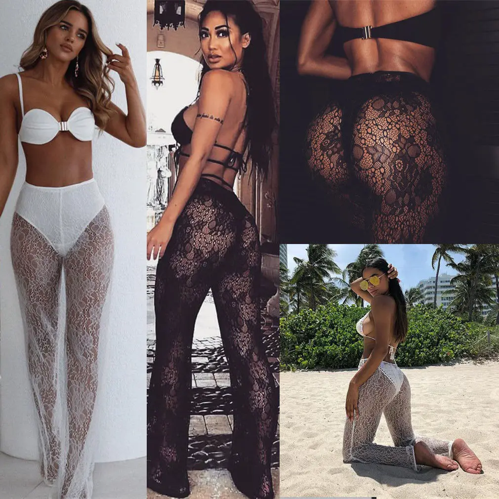 Summer Women Beach Mesh Sheer Long Pants Cover Up Swimwear Bathing Lace Flare Pant Trousers New Fashion Streetwear
Summer Women Beach Mesh Sheer Long Pants Cover Up Swimwear Bathing Lace Flare Pant Trousers New Fashion Streetwear