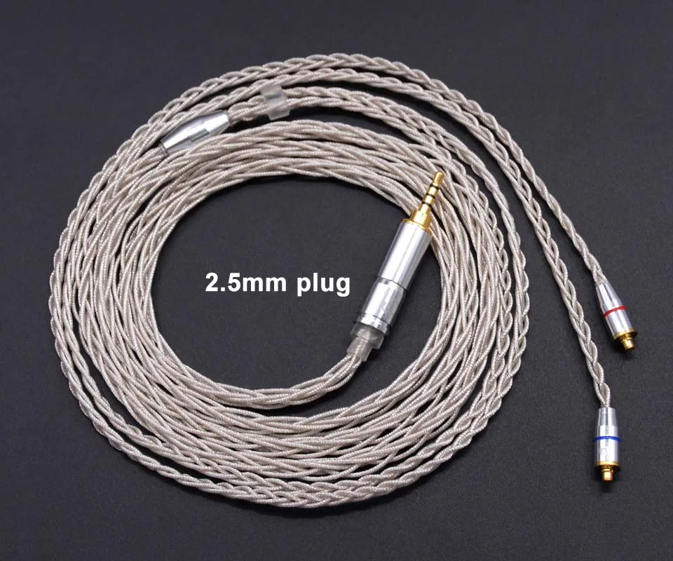 2.5mm MMCX 8-core Oxygen-free Copper Silver Plating Cable Earphone Upgrade Cable For SE535 SE846 UE900 Whizzer A15 Pro LZ A5
2.5mm MMCX 8-core Oxygen-free Copper Silver Plating Cable Earphone Upgrade Cable For SE535 SE846 UE900 Whizzer A15 Pro LZ A5