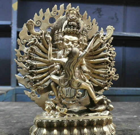 S07176 11 China Buddhism Bronze Ganesha Mahakala Shakyamuni Buddha Sculpture Statue
S07176 11 China Buddhism Bronze Ganesha Mahakala Shakyamuni Buddha Sculpture Statue
