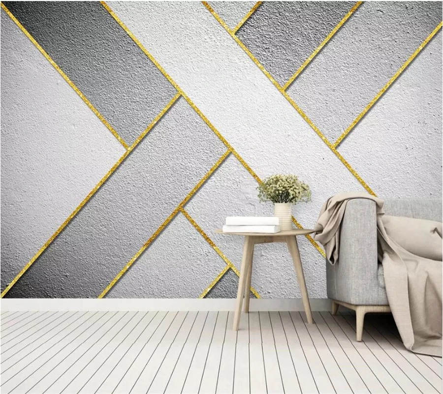 beibehang Custom wallpaper 3d mural Nordic minimalist gold lines abstract geometric background wall decoration mural wallpaper
beibehang Custom wallpaper 3d mural Nordic minimalist gold lines abstract geometric background wall decoration mural wallpaper