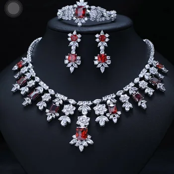 LUXURY ZIRCON EARRINGS NECKLACE BRACELET JEWELRY SET WEDDING DRESS ACCESSARIES FULL SETS
LUXURY ZIRCON EARRINGS NECKLACE BRACELET JEWELRY SET WEDDING DRESS ACCESSARIES FULL SETS