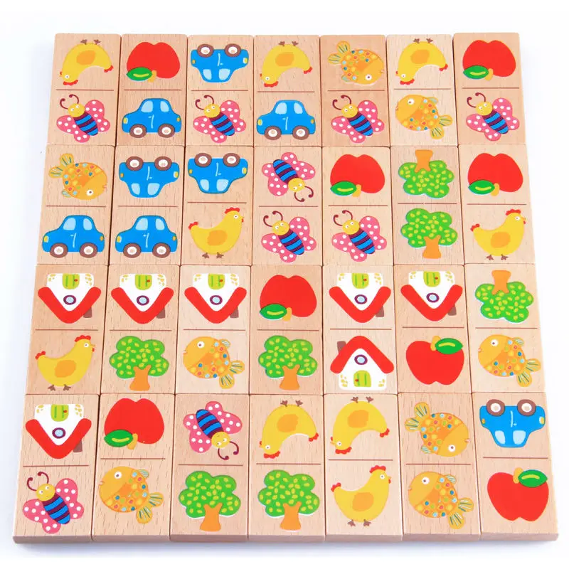 Free shipping Garden puzzle cognitive blocks, children's educational toys, 28 PCS matching domino, solitaire wooden toys
Free shipping Garden puzzle cognitive blocks, children's educational toys, 28 PCS matching domino, solitaire wooden toys