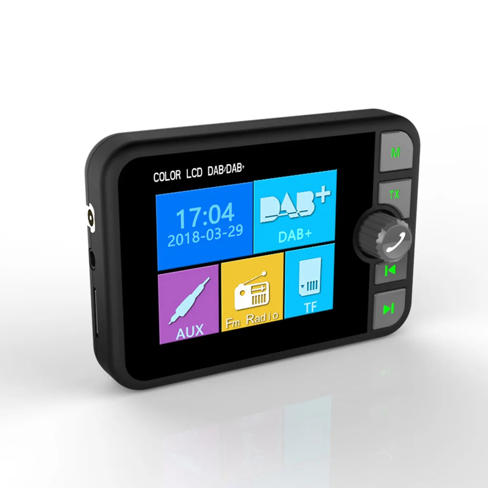 Car DAB Radio Receiver Colorful TFT Bluetooth FM Transmitter 3.5mm Jack Audio Output DAB Tuner Support TF Card
Car DAB Radio Receiver Colorful TFT Bluetooth FM Transmitter 3.5mm Jack Audio Output DAB Tuner Support TF Card