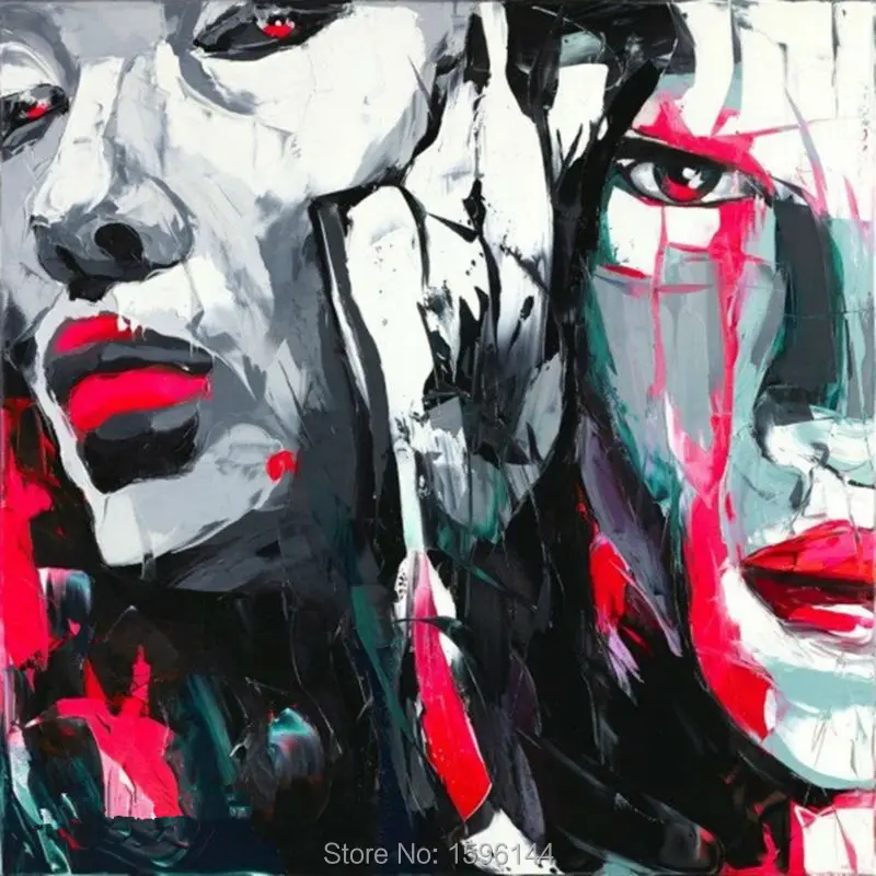 Hand painted Oil Painting on Canvas Abstract Portrait Painting Knife Modern Wall Picture for living room Home decor #886
Hand painted Oil Painting on Canvas Abstract Portrait Painting Knife Modern Wall Picture for living room Home decor #886