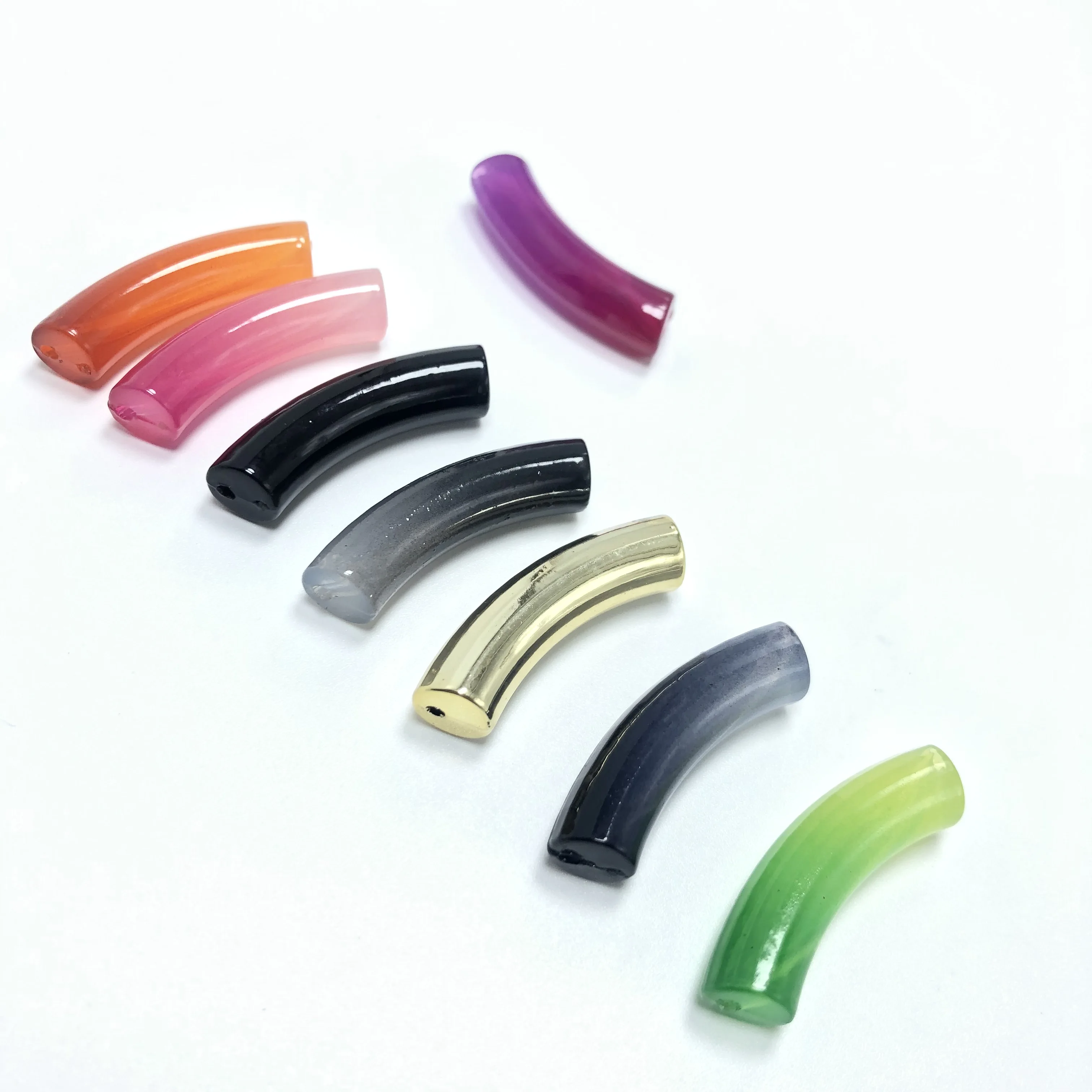 15pcs mixed batch of colorful bent acrylic DIY jewelry to make necklace, bracelet and earring accessories
15pcs mixed batch of colorful bent acrylic DIY jewelry to make necklace, bracelet and earring accessories