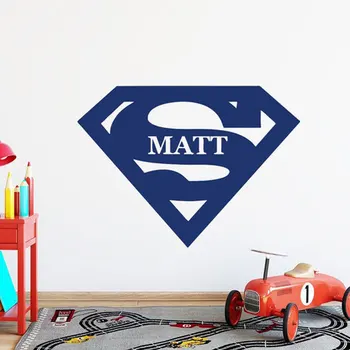 Superman Sign Custom Kids Name Wall Sticker Vinyl Home Decor Boys Room Playroom Superhero Decals Personalized Name Murals A212
Superman Sign Custom Kids Name Wall Sticker Vinyl Home Decor Boys Room Playroom Superhero Decals Personalized Name Murals A212
