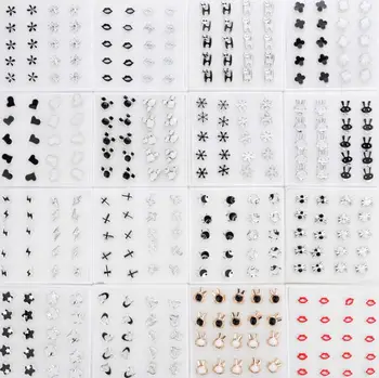 New Fashion Women Jewelry Lot 10 Pairs Mixed Styles Black White Cartoon Drop Oil Stud Earrings for Women Hypoallergenic Earrings 
New Fashion Women Jewelry Lot 10 Pairs Mixed Styles Black White Cartoon Drop Oil Stud Earrings for Women Hypoallergenic Earrings