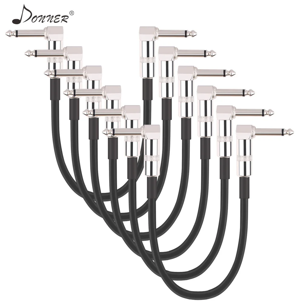 Donner Guitar Effect Pedal Cable 30cm Connector 1/4 Inch Right Angle Audio Plug Jumper Electric Guitar Part Accessories 1/3/6Pcs
Donner Guitar Effect Pedal Cable 30cm Connector 1/4 Inch Right Angle Audio Plug Jumper Electric Guitar Part Accessories 1/3/6Pcs