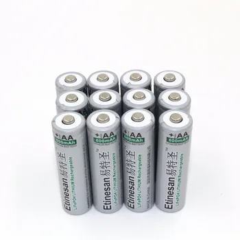 12pcs/lot Etinesan 600mAh 14500 lifepo4 3.2v AA Rechargeable Battery For Solar Lights , Emergency Lights
12pcs/lot Etinesan 600mAh 14500 lifepo4 3.2v AA Rechargeable Battery For Solar Lights , Emergency Lights