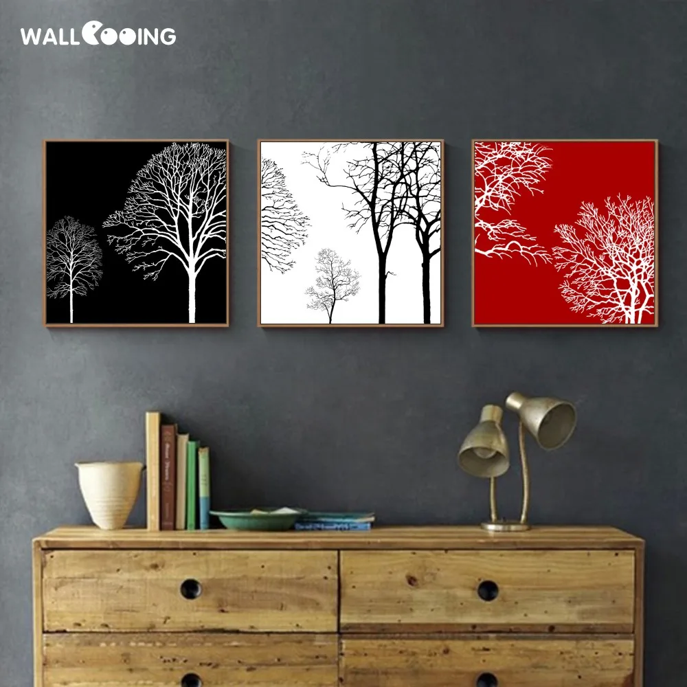 wall coping Calligraphy painting 3pcs canvas picture black White Red tree house decoration modern art print image screen
wall coping Calligraphy painting 3pcs canvas picture black White Red tree house decoration modern art print image screen