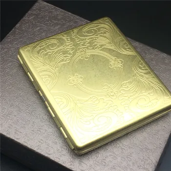 Ultra Thin Luxury Brass Embossing Process Cigarette Case Male Pocket Brass Thin Cigarette box For 9 Regular Cigarettes
Ultra Thin Luxury Brass Embossing Process Cigarette Case Male Pocket Brass Thin Cigarette box For 9 Regular Cigarettes