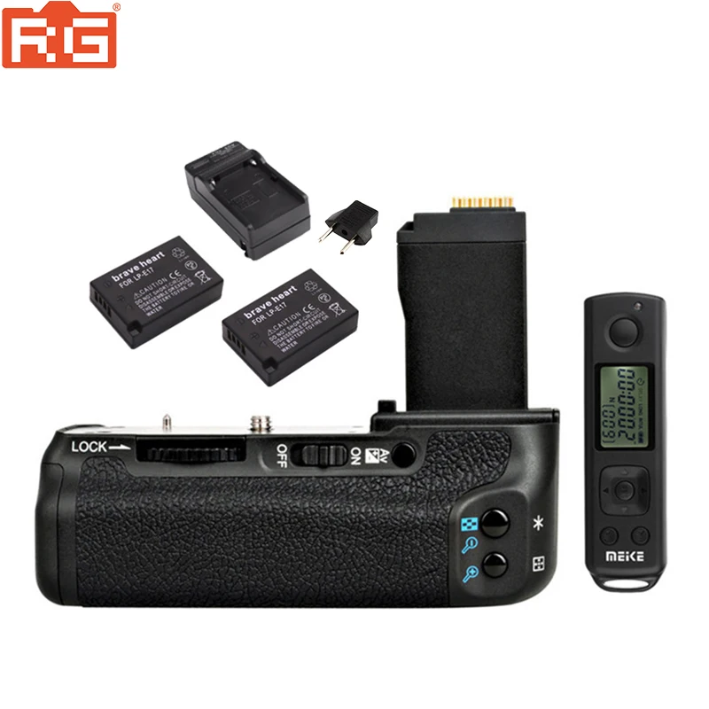 MEIKE MK-760D Vertical Battery Grip for Canon 760D 750D DSLR Camera with LCD Wireless Remote Shutter Release+LP-E17 Battery KIT
MEIKE MK-760D Vertical Battery Grip for Canon 760D 750D DSLR Camera with LCD Wireless Remote Shutter Release+LP-E17 Battery KIT