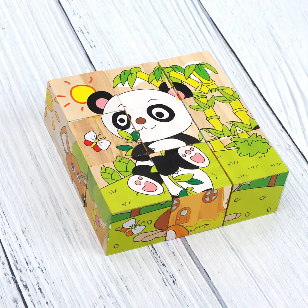 9pcs/set Animal Pattern 3D Puzzle Toy Six Sides Panda Pattern Wooden Children Educational Learning Hexahedral Jigsaw Puzzle
9pcs/set Animal Pattern 3D Puzzle Toy Six Sides Panda Pattern Wooden Children Educational Learning Hexahedral Jigsaw Puzzle